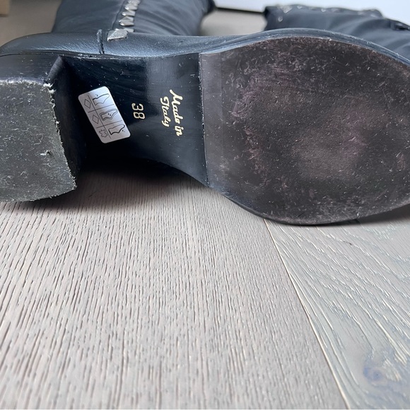 Genuine leather over the knee boots made in Italy - Picture 5 of 8